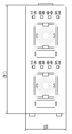 KZK-100型多線制控制卡的外形示意圖